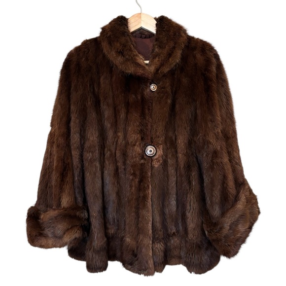Vintage Jackets & Blazers - Vintage Brown Fur Coat